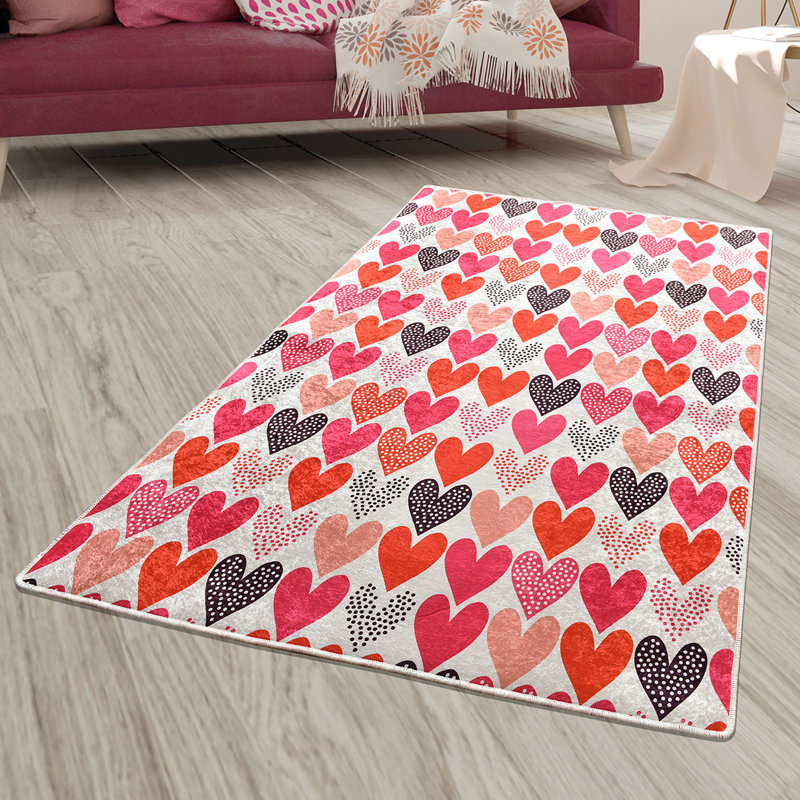 Antibacterial Machine Washable Carpet, 31.5 x 47.2 Inches | 100% Polyester, 0.4 in Pile Height, Non-Slip Felt Dot Underside | Durable, Easy Care, Perfect for Living Room, Bedroom & Playroom | 700 g/m²