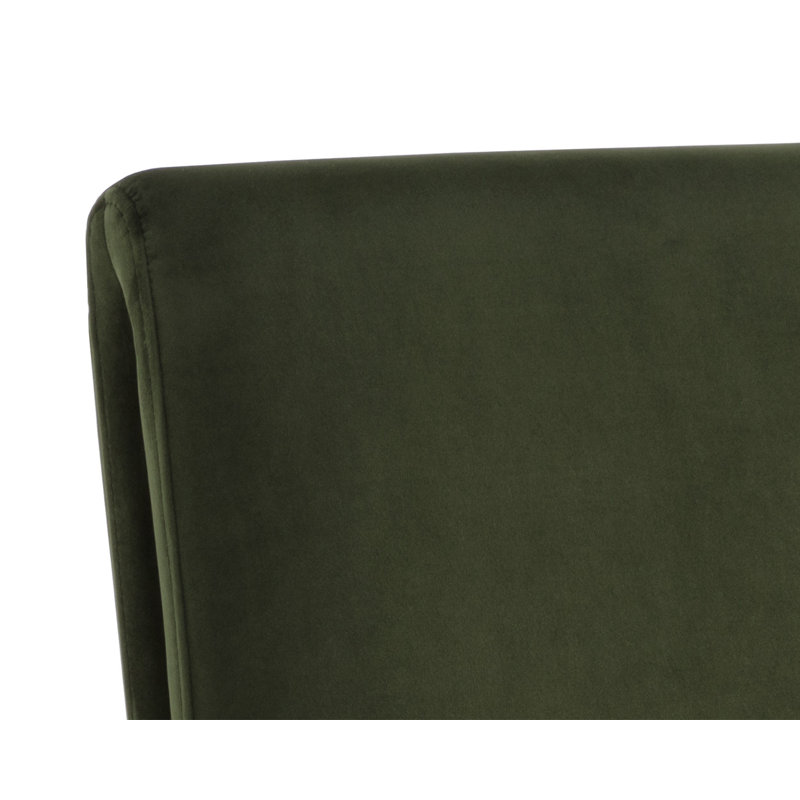 CASCATA DINING CHAIR - MARSEILLE BLACK LEATHER, Green