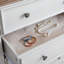 Commode 5 tiroirs moderne, commode de rangement et commode de rangement pour vêtements pour le salon, commode de ferme BEIGE