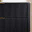Meuble-lavabo suspendu de 122 cm (48 po) avec lavabo monobloc et fini noir mat