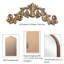 Miroir arqué rétro vintage 36 po x 66 po - Pansement en métal pleine longueur pour chambre à coucher, salon, magasin de vêtements, plancher de bronze antique, look charmant-235028128-235028134