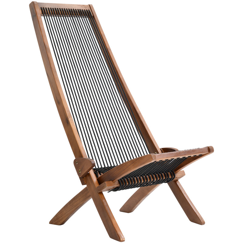 Chaise Adirondack pliante en bois massif Bronsyn Classic