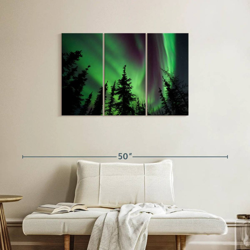 Alvord Fairbanks Aurora Borealis, H 24 po x l 38 po
