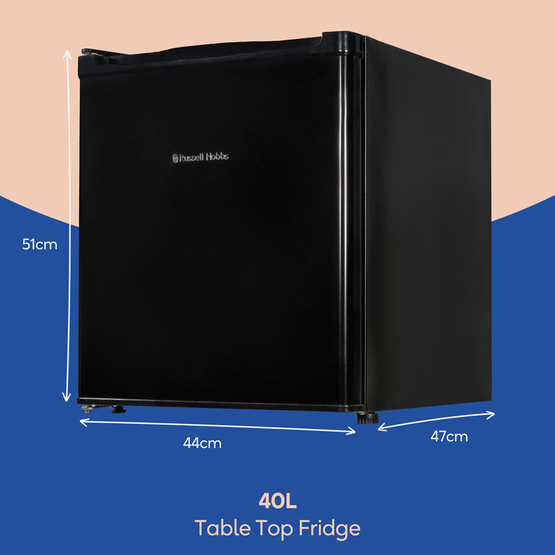 Russell Hobbs 40L, Larder Fridge, Black
