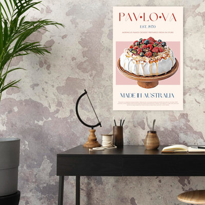 Berry Pavlova Delight by Nazma Khokhar - Wrapped Canvas Print