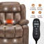 Fauteuil inclinable à double moteur en cuir à deux positions Infinity Power Lift-1761797787