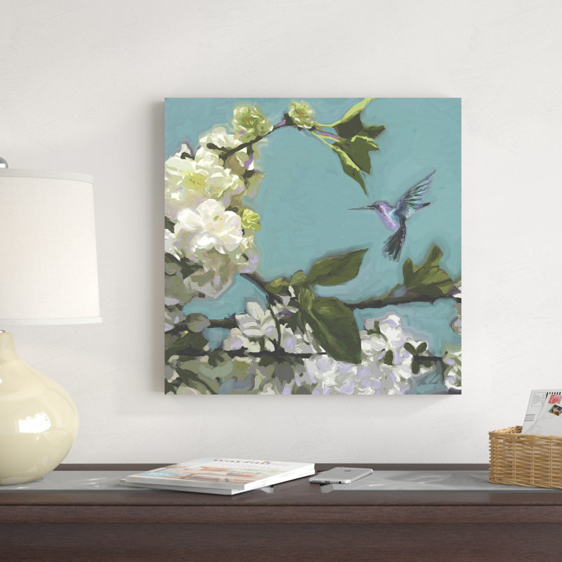 Fleurs de colibri I, H 20 po x l 20 po x P 1,25 po
