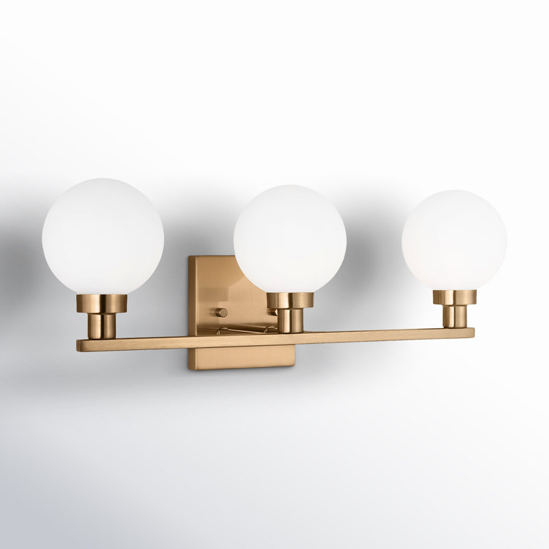 Janne 3 - Light Dimmable Vanity Light, Satin Brass