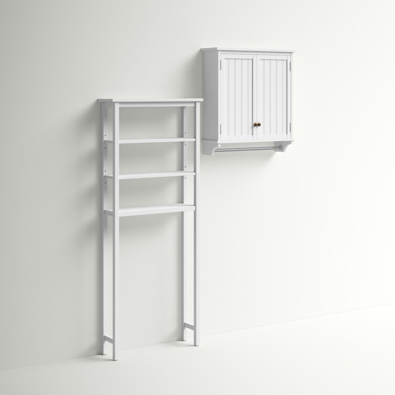 Rangement de salle de bain H 27 po avec tablettes ouvertes et armoire de salle de bain murale Belz