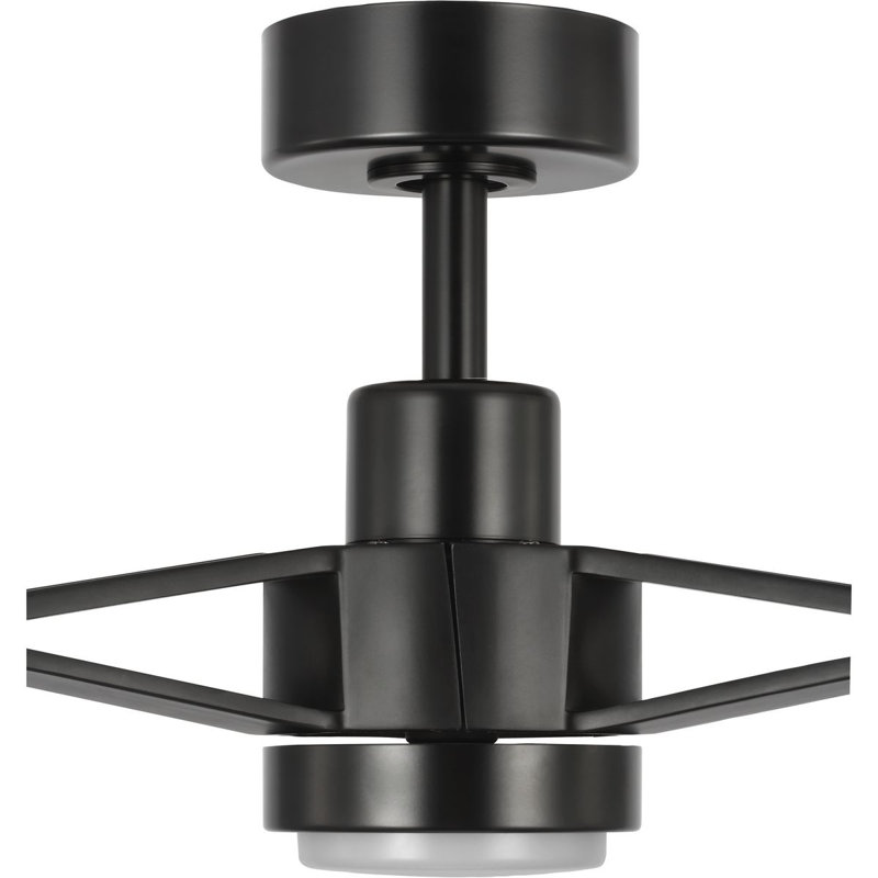 Belen 60'' Matte Black Ceiling Fan with LED Light