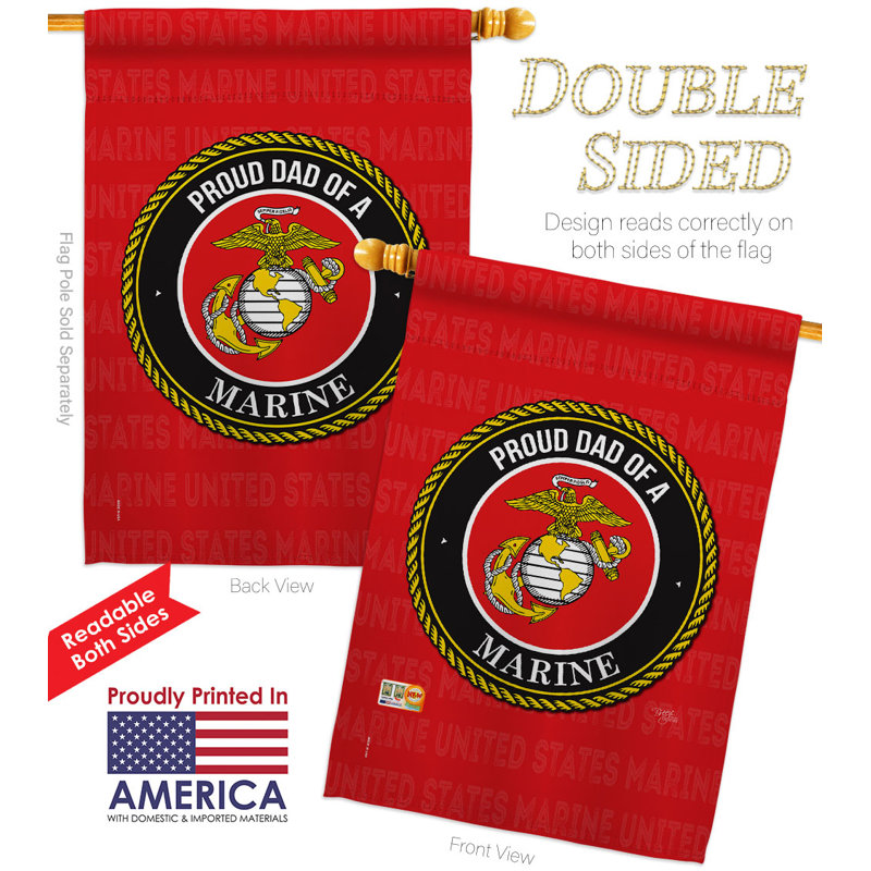 Double Sided 40'' H x 28'' W Polyester House Flag