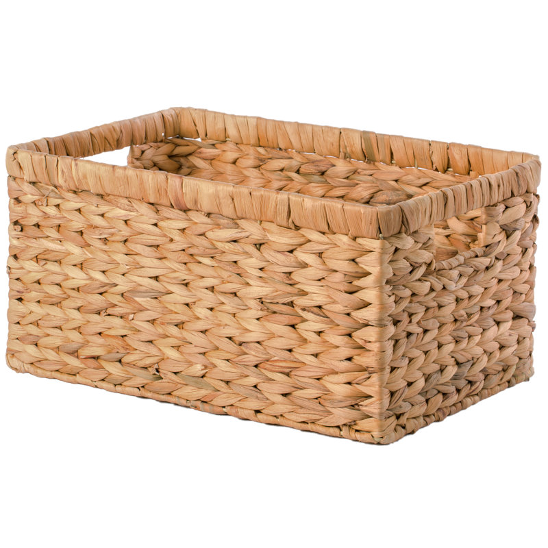 Panier à mèche rectangulaire à jacinthe naturel water, Grand