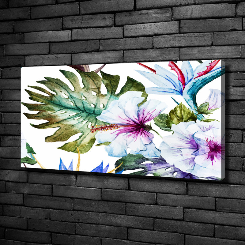 Hawaiian Flowers - Wrapped Canvas Print