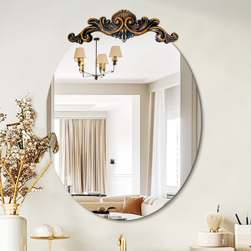 Miroir mural ovale, 37,2 po x 27,56 po