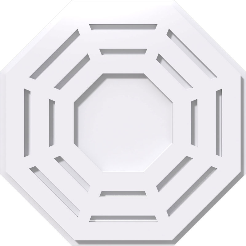 Médaillon de plafond contemporain en PVC Westin, H 1 po x l 16 po x P 16 po