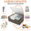 Bac de rangement sous le lit Contenants de rangement empilables avec roulettes-1170687248-1170687249