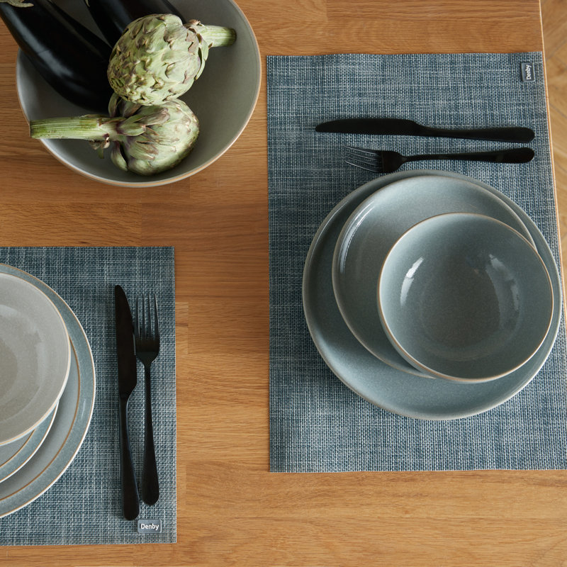 Elements Light Grey Coupe 12Pc Tableware Set, Gray