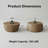 Round Coffee Table with Natural Wood Grain for Living Room