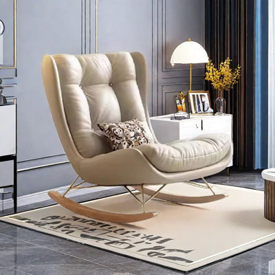 Chaise berçante en tissu Light Luxury Technology