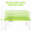 Table pliante portative intérieure et extérieure de 4 pi, poids maximum 135 kg, table pliable pour le camping-779076278