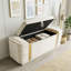 Banc coffre ottoman rembourré avec compartiment caché avec couvercle relevable-1439701490