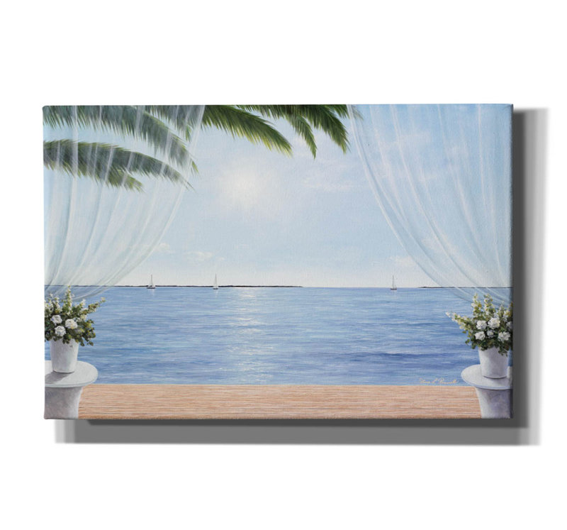 «My Blue Heaven» par Diane Romanello, H 12 po x l 18 po x P 0,75 po
