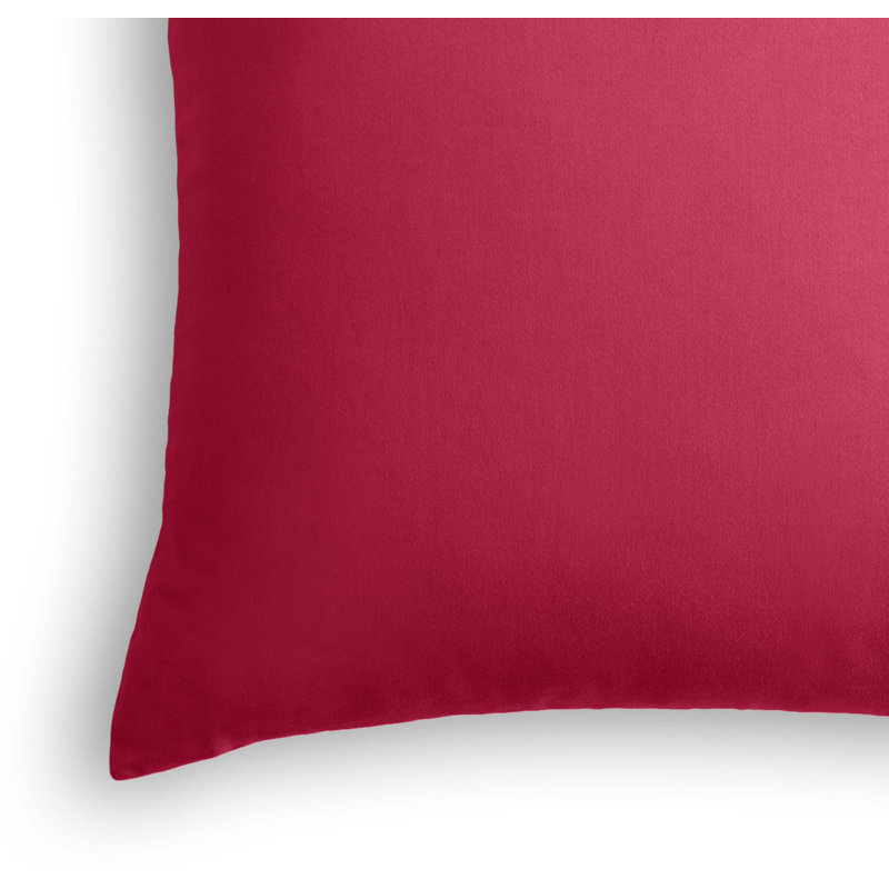 Housse de coussin intérieur / extérieur, 16 po x 1 po, Rose vif, Pas de bourre