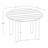 Leo Round Table Teak Wood