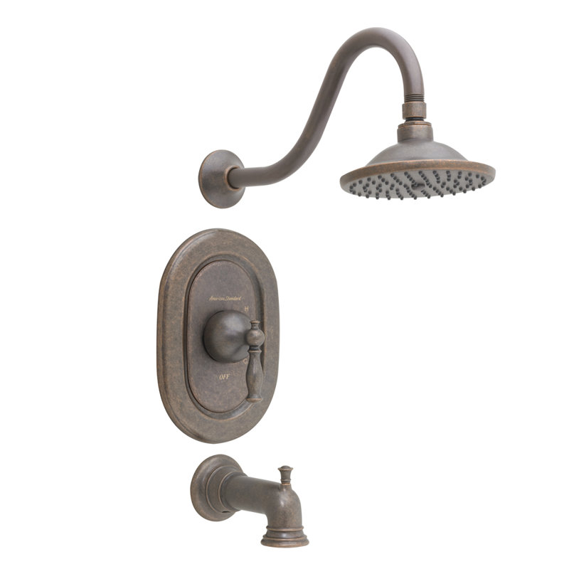 Robinet de baignoire et douche Quentin, Bronze huilé