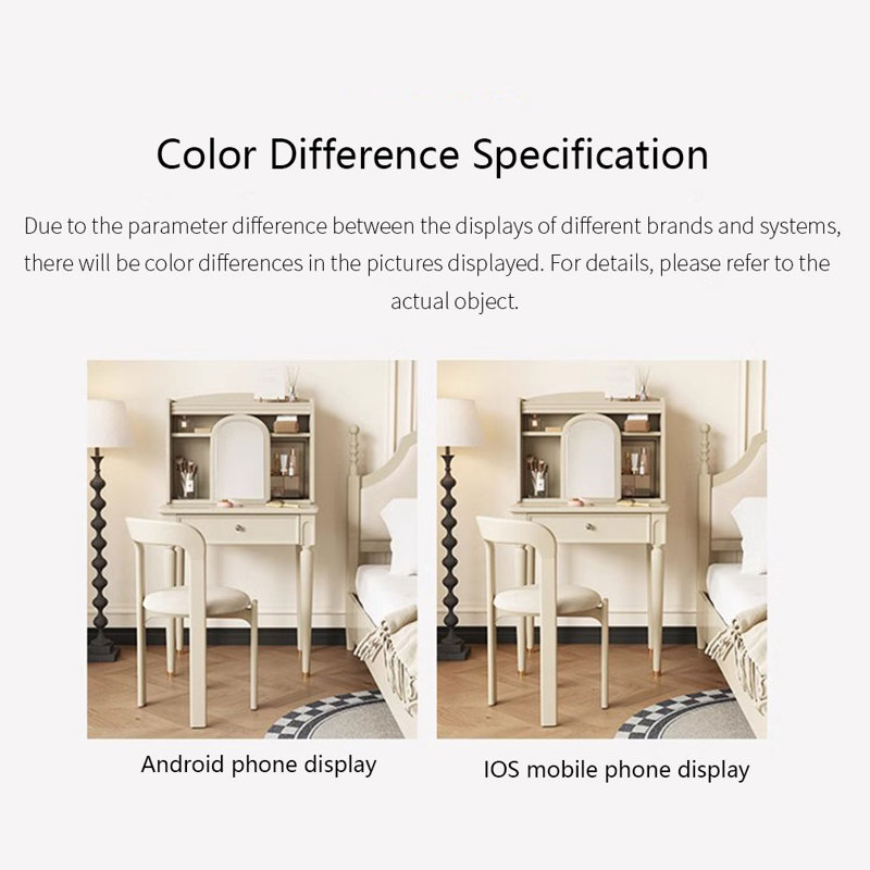 Modern Small Simple White Dressing Table