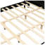 Lit plateforme tapissier en bois massif P 83,8 "x H 45,8" Modern Collection-353512853
