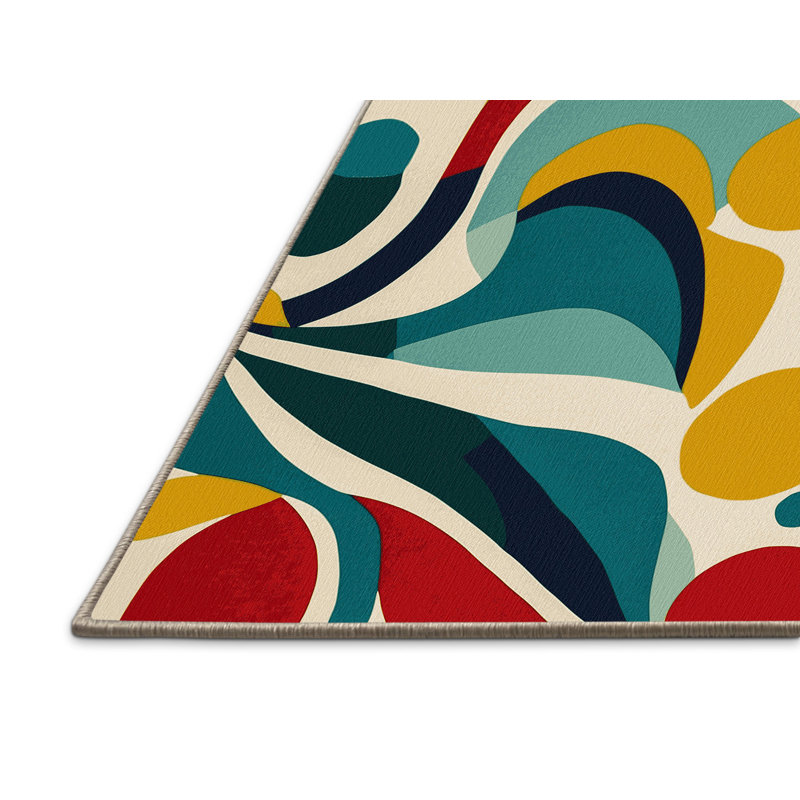 Vibrant Streak Rug, Round 7'
