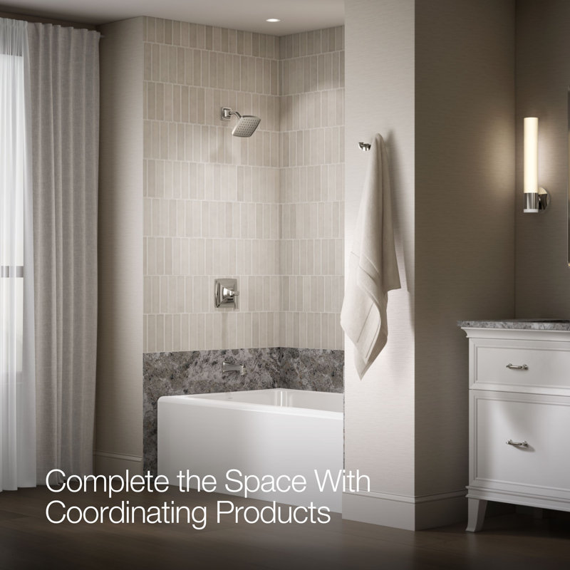 Riff Bath and Shower Faucet Trim, Vibrant Polished Nickel