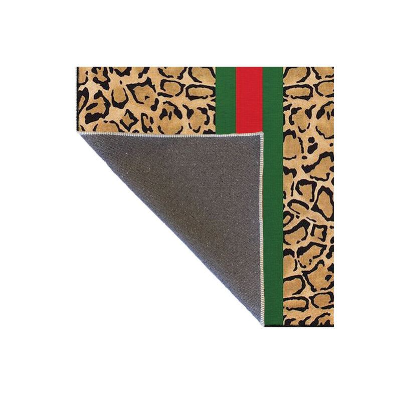 Tapis décoratif géométrique lavable moderne, Sous-tapis rectangulaire 5 pi 1 po x 7 pi 7 po inc