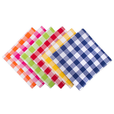 Patrie Cotton Gingham Square Napkin