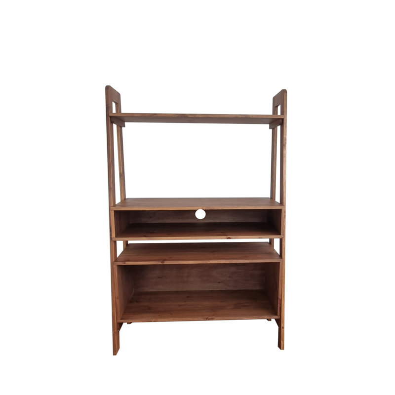 Konstantin 190cm H x 40cm W Solid Wood Standard Bookcase,  (1 Shelves) 190cm. H x 40cm. W x 40cm. D