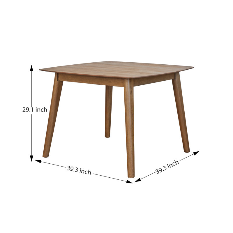 Tilla Walnut Square Solid Wood Dining Table