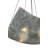 26" Wide Crinkle Clear Texture Inverted Pendant
