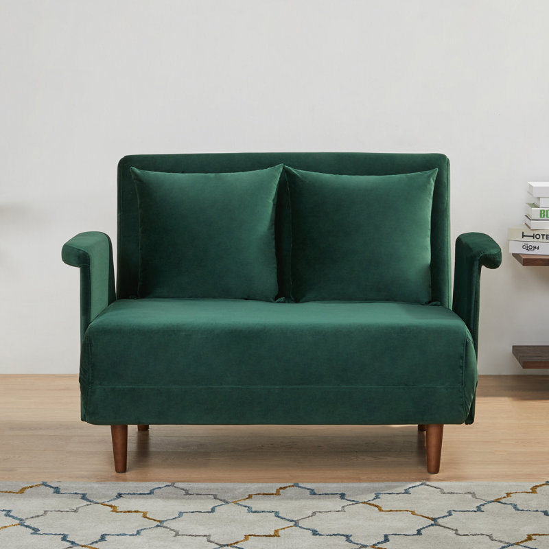 Finnick Velvet Accent Chair, Green Velvet