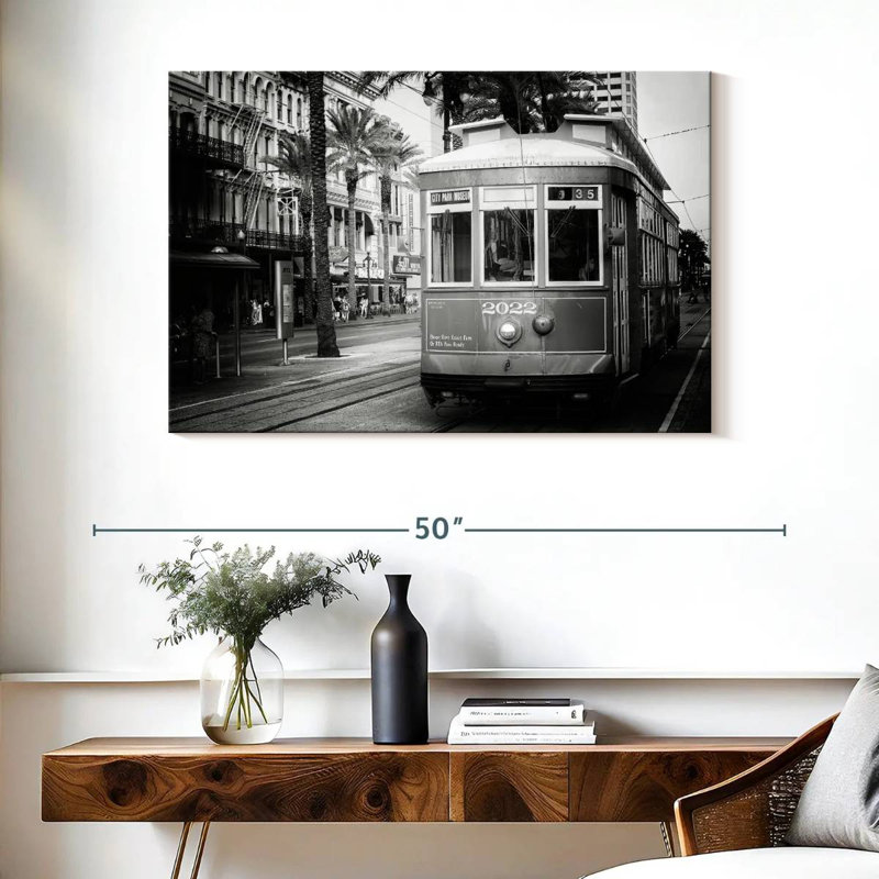 Mehar Black NOLA - Streetcar New Orleans, H 26 po x l 39 po