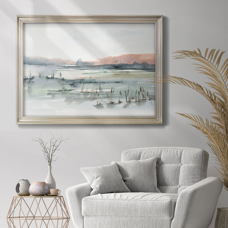 " Marsh Cattails ", 25" W x 21" H