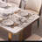 Rectangular modern simple dining table and chair-106646608
