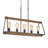 Gatlin 5-Light Modern Farmhouse Linear Kitchen Island Light