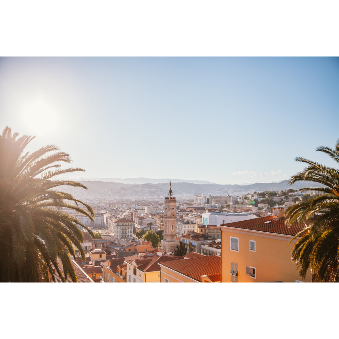 Panoramablick auf Nizza von Chalffy - Kunstdrucke ohne Rahmen auf Leinwand