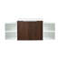 Meuble-lavabo à fermeture en douceur 48 po avec lavabo, deux petites tablettes de rangement, armoire combinée de 24 po et 12 po-174393031