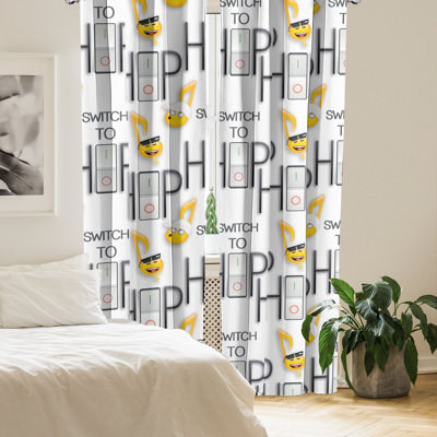 Semi Sheer Curtain Pair