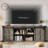 Farmhouse TV Stand for 75 Inch TV, Entertainment Center with Storage Cabinets and Sliding Barn Doors-55421065