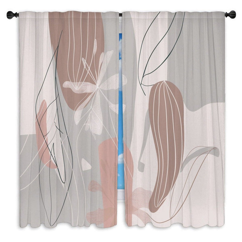 Paire de rideaux obscurcissant Takisa, L 20 po x L 52 po