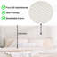 Lit tapissier simple de couleur blanche - tête de lit remplie de mousse pour une structure stable de luxe dans des meubles de chambre à coucher modernes à revêtement souple
