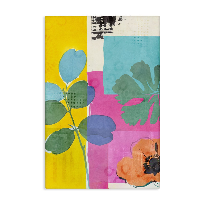 Toile The Bloom Drift Leaves, design par Andrea Haase, H 24 po x l 16 po